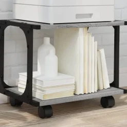 Printerkastje 2-laags 41x28x33,5 cm bewerkt hout>vidaXL Discount