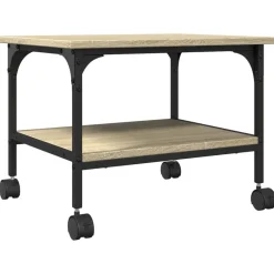 Printerkastje 2-laags 50x40x38 cm bewerkt hout>vidaXL Hot