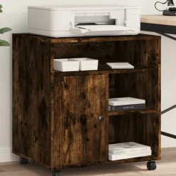Printerkastje met wielen 60x50x67 cm kleurig>vidaXL Outlet