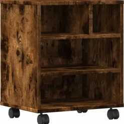 Printerkastje met wielen 41x32x48 cm kleurig>vidaXL Hot