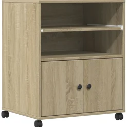 Printerkastje met wielen 60x48x74 cm kleurig>vidaXL Discount