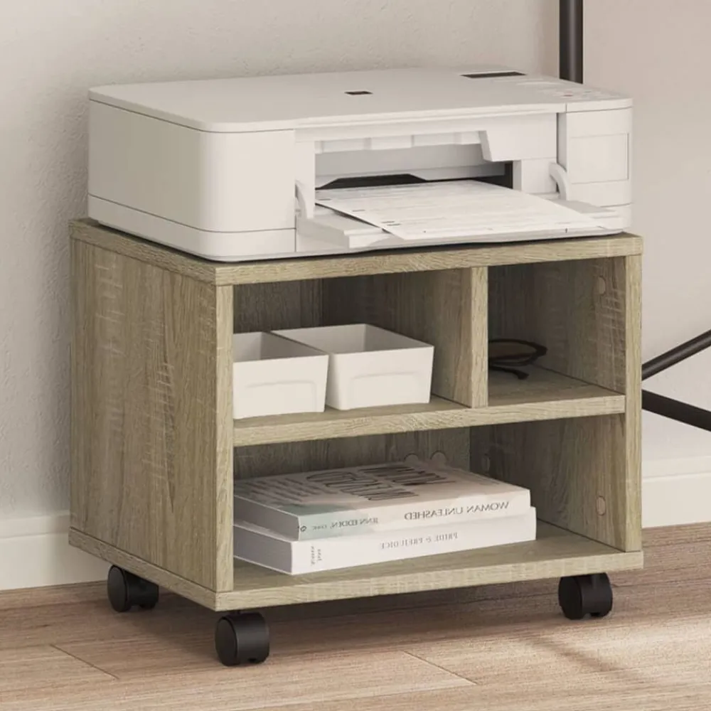 Printerkastje met wielen 41x32x34,5 cm kleurig>vidaXL Discount