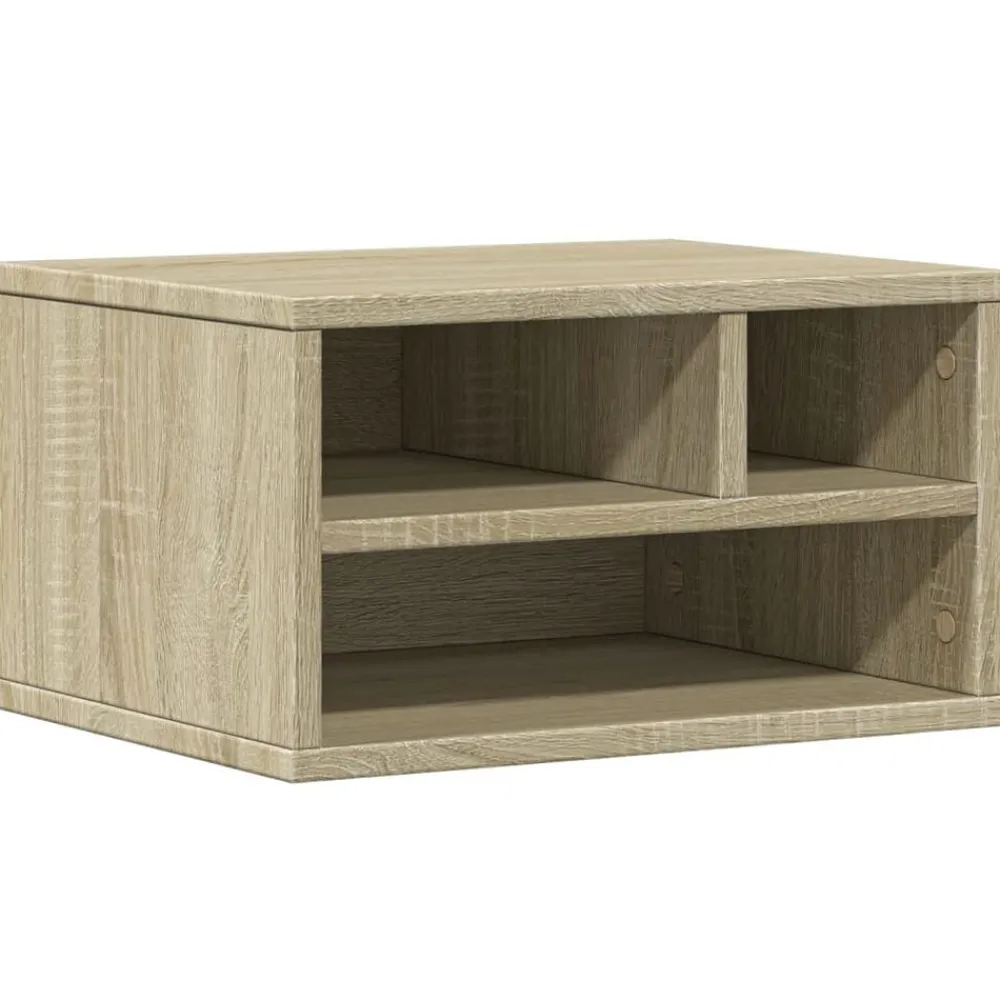 Printerkastje 40x32x22,5 cm bewerkt hout kleurig>vidaXL Discount