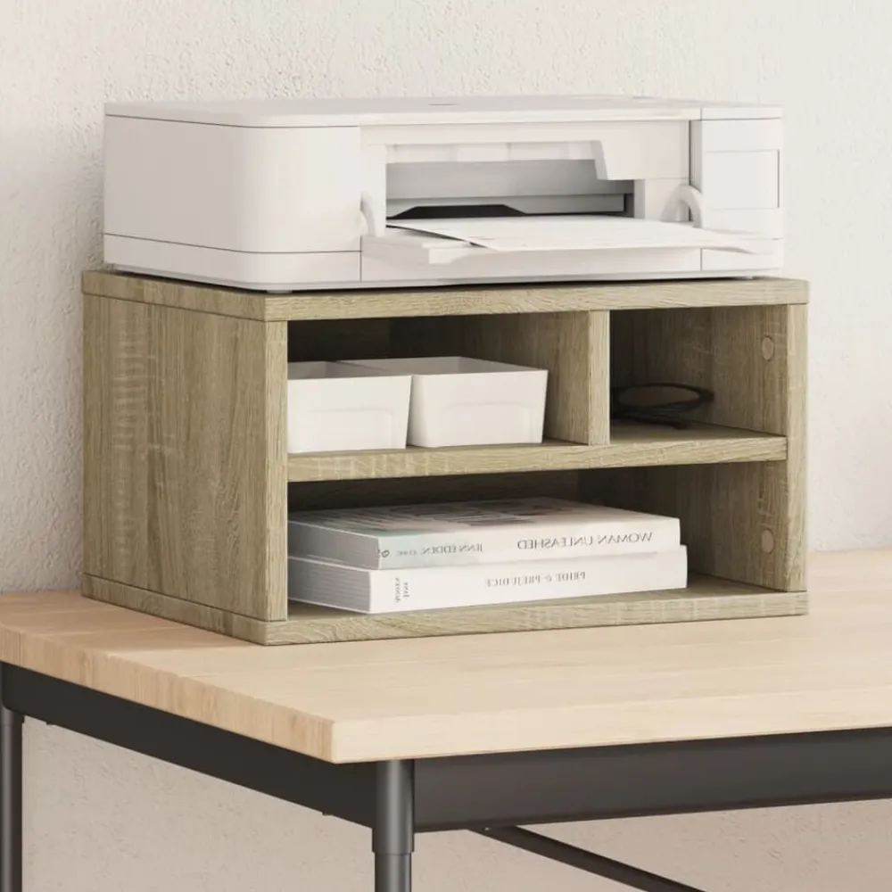 Printerkastje 40x32x22,5 cm bewerkt hout kleurig>vidaXL Discount