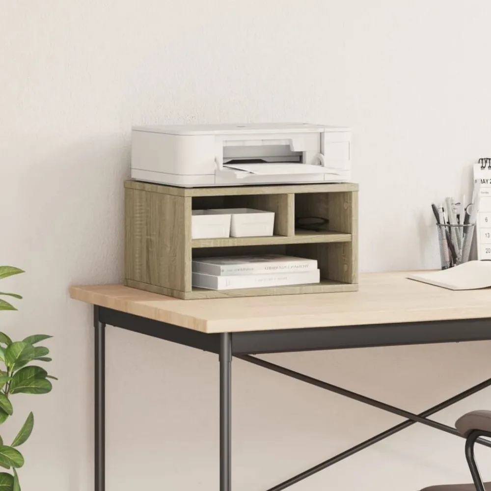 Printerkastje 40x32x22,5 cm bewerkt hout kleurig>vidaXL Discount