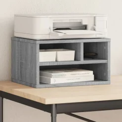 Elektronica*vidaXL Printerkastje 40x32x22,5 cm bewerkt hout eiken Grijs sonoma