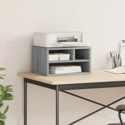 Elektronica*vidaXL Printerkastje 40x32x22,5 cm bewerkt hout eiken Grijs sonoma