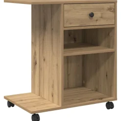 Printerstand Ambachtelijk eiken 60 x 40 x 68.5 cm Bewerkt hout>vidaXL
