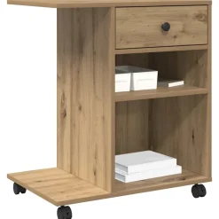 Printerstand Ambachtelijk eiken 60 x 40 x 68.5 cm Bewerkt hout><noscript><img width=