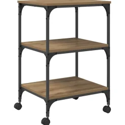 Printerstand Artisan Eiken 50 x 41 x 75 cm Bewerkt hout>vidaXL Outlet