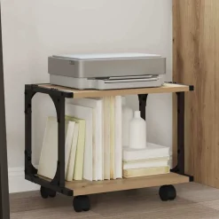 Printerstand Artisan Eiken 41 x 28 x 33.5 cm Bewerkt hout>vidaXL Online