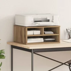 Printerstand Artisan Eiken 49 x 40 x 22.5 cm Bewerkt hout>vidaXL