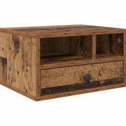Printerstand met lade 40 x 32 x 24 cm Bewerkt hout>vidaXL Discount