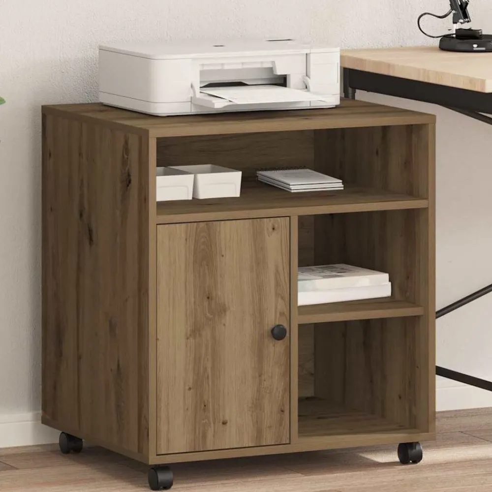 Printerstand met opslag 60 x 50 x 67 cm>vidaXL Outlet