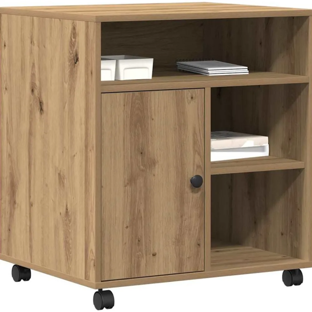 Printerstand met opslag 60 x 50 x 67 cm>vidaXL Outlet