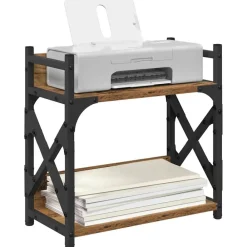 Printerstand 40 x 20 x 40 cm Bewerkt hout><noscript><img width=