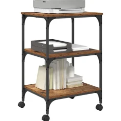 Printerstand 50 x 41 x 75 cm Bewerkt hout><noscript><img width=