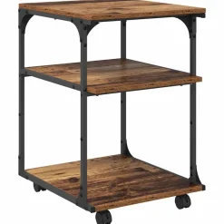 Printerstand 43 x 48 x 64 cm Bewerkt hout>vidaXL Outlet
