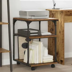 Printerstand 43 x 48 x 64 cm Bewerkt hout>vidaXL Outlet