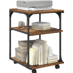 Printerstand 43 x 48 x 64 cm Bewerkt hout><noscript><img width=