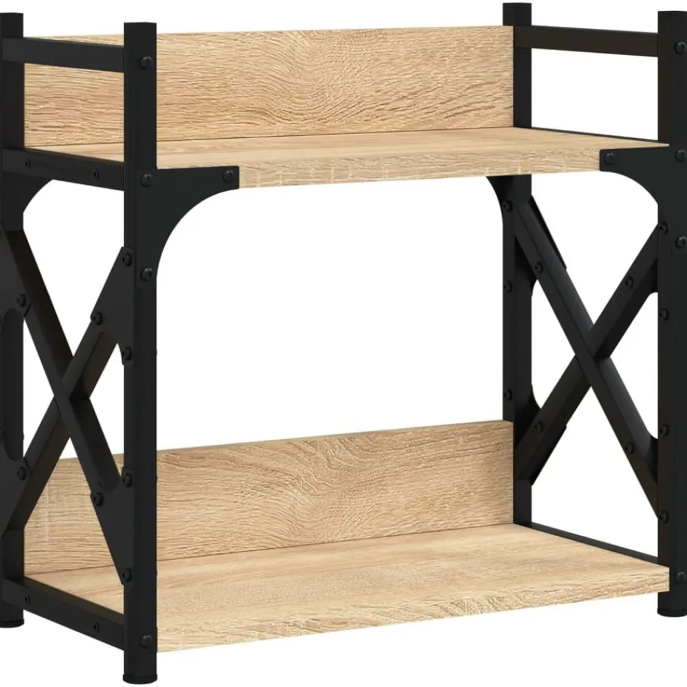 Printerstandaard 2-laags 40x20x40 cm bewerkt hout>vidaXL Best