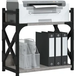 Printerstandaard 2-laags 40x20x40 cm bewerkt hout><noscript><img width=