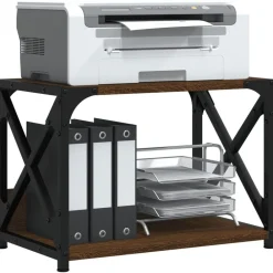 Printerstandaard 44x26x31,5 cm bewerkt hout><noscript><img width=