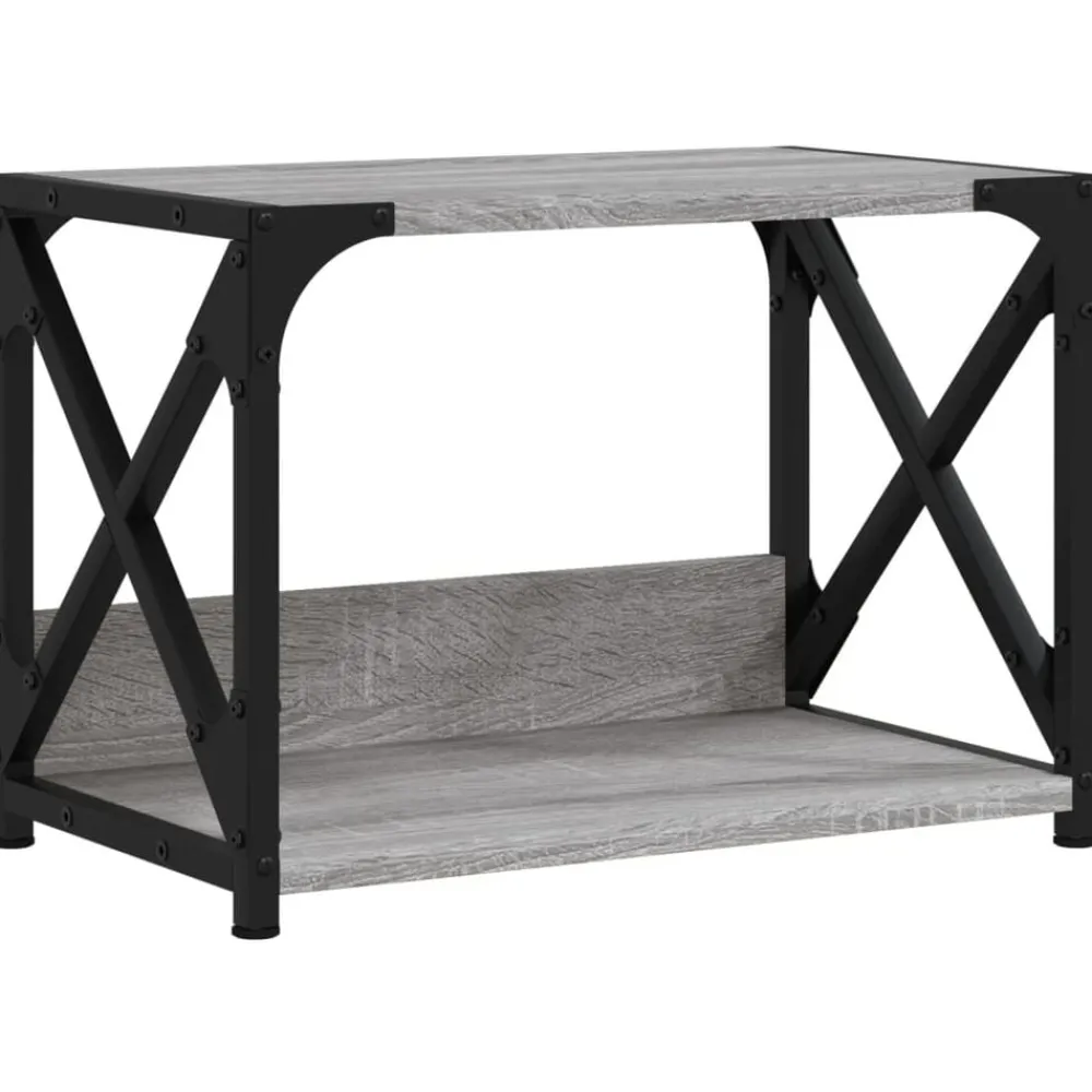 Printerstandaard 44x26x31,5 cm bewerkt hout eiken>vidaXL