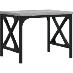 Elektronica*vidaXL Printerstandaard 40x30x31 cm bewerkt hout eiken Grijs sonoma