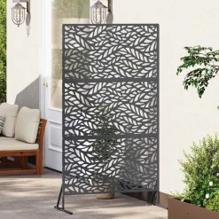 Tuinafscheidingen*vidaXL Privacyscherm Antraciet 100 x 50 x 180 cm Staal Antracietkleurig