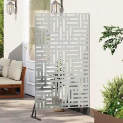 Privacyscherm Grijs 100 x 50 x 180 cm Staal><noscript><img width=