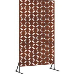 Tuinafscheidingen*vidaXL Privacyscherm Grijs 100 x 50 x 180 cm Cortenstaal