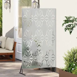 Privacyscherm Grijs 100 x 50 x 180 cm Staal><noscript><img width=