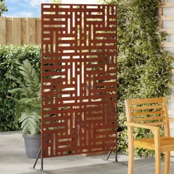 Tuinafscheidingen*vidaXL Privacyscherm Grijs 100 x 50 x 180 cm Cortenstaal