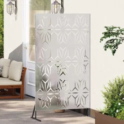 Privacyscherm Grijs 100 x 50 x 180 cm Staal><noscript><img width=