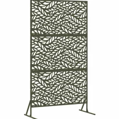Tuinafscheidingen*vidaXL Privacyscherm 100 x 50 x 180 cm Staal Olijfgroen