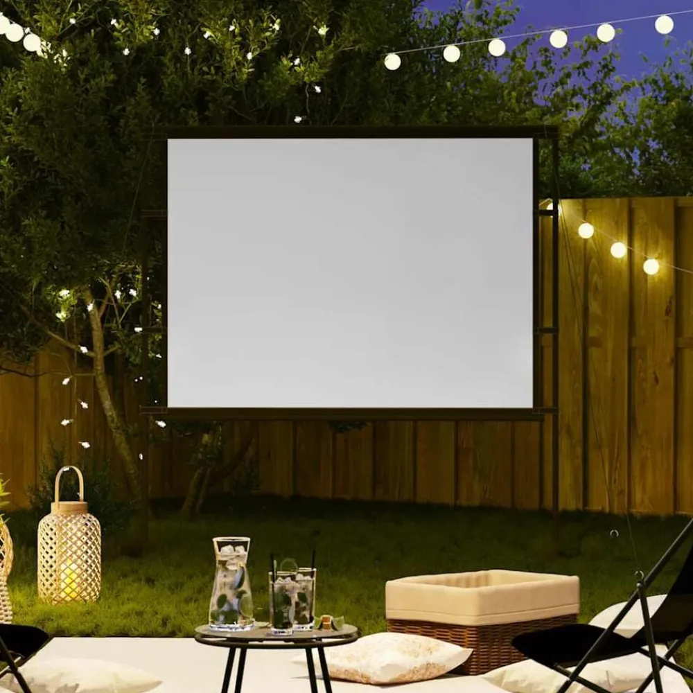 Elektronica*vidaXL Projectiescherm met standaards 84 inch 4:3