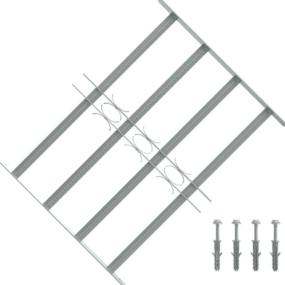 Raambeveiliging verstelbaar met 4 dwarsstangen 500-650 mm>vidaXL Discount
