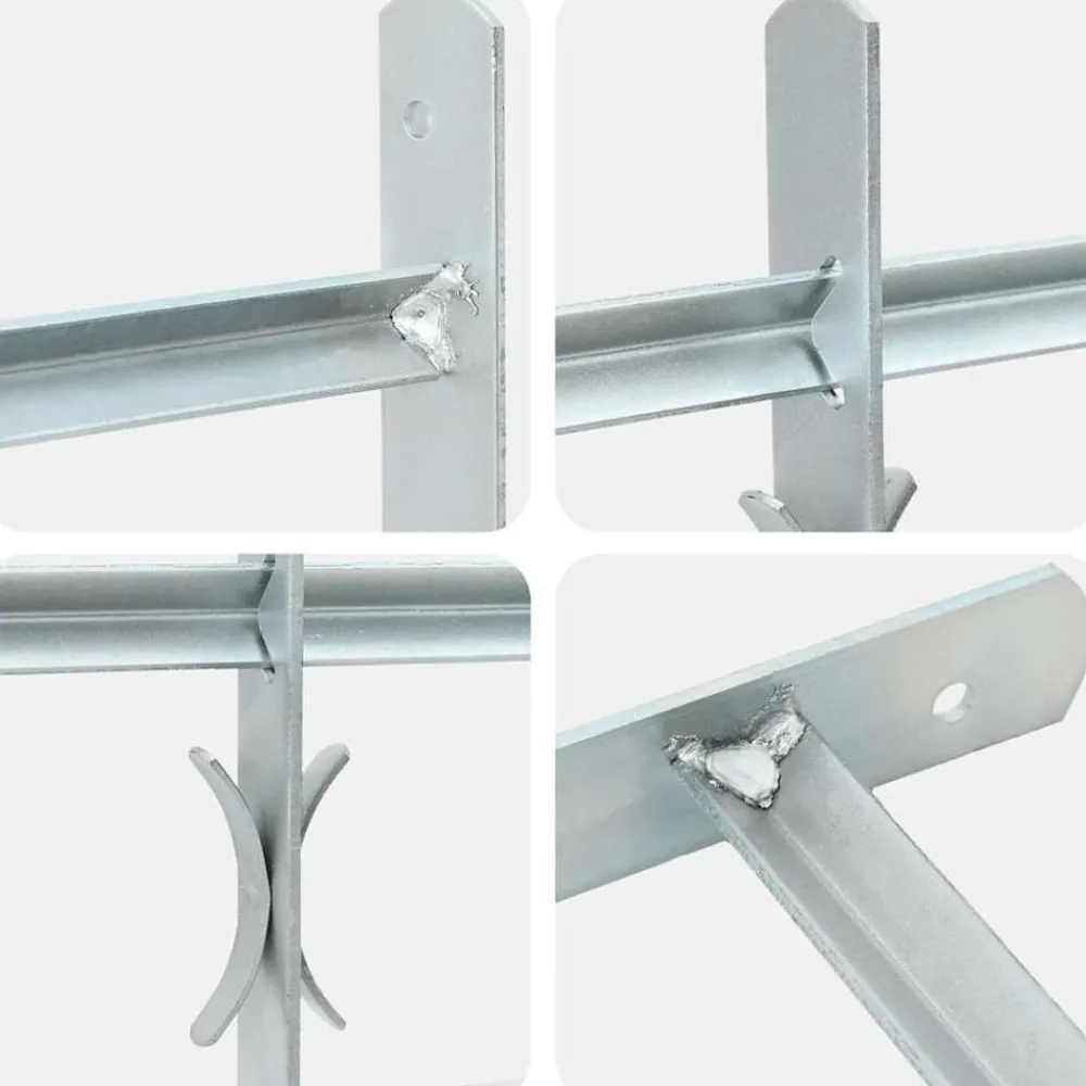 Raambeveiliging verstelbaar met 4 dwarsstangen 500-650 mm>vidaXL Discount