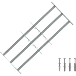 Bouwmaterialen*vidaXL Raambeveiliging verstelbaar met 3 dwarsstangen 700-1050 mm