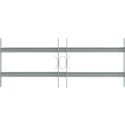 Bouwmaterialen*vidaXL Raambeveiliging verstelbaar met 2 dwarsstangen 500-650 mm