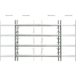 Raambeveiligingen verstelbaar 2 st 1000-1500 mm><noscript><img width=