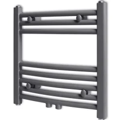 Huishoudelijke Apparaten*vidaXL Radiator / handdoekenrek gebogen 480x480 mm Grijs