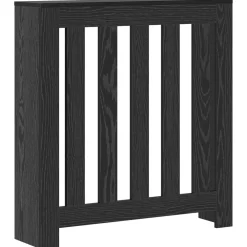 Radiatorafdekking Zwart Eiken 78 x 20 x 82 cm Bewerkt hout>vidaXL Sale