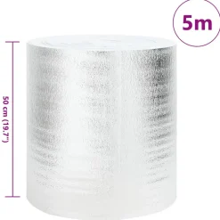 Radiatorfolie Zilver 5 x 0,5 m Polyetheen><noscript><img width=