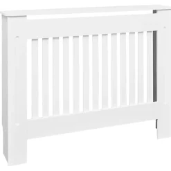 Huishoudaccessoires*vidaXL Radiatorombouw 112 cm MDF Wit