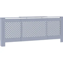 Huishoudaccessoires*vidaXL Radiatorombouw 205 cm MDF Grijs