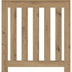 Huishoudaccessoires*vidaXL Radiatorombouw 78x20x82 cm bewerkt hout artisanaal kleur Eiken