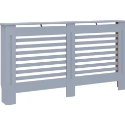 Huishoudaccessoires*vidaXL Radiatorombouw 152x19x81,5 cm MDF Antraciet