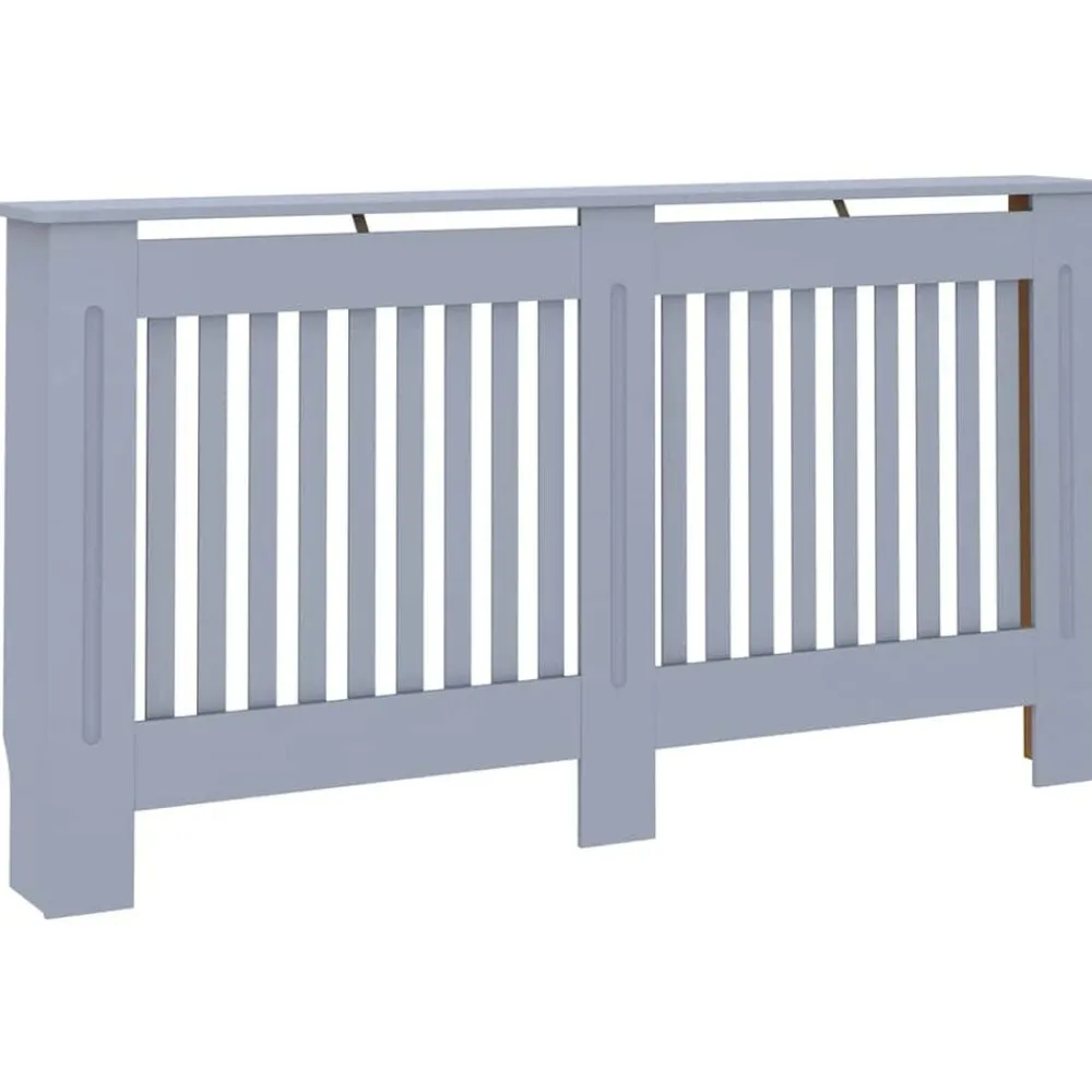 Huishoudaccessoires*vidaXL Radiatorombouw 152x19x81,5 cm MDF Antraciet